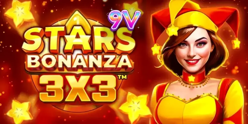 Interface vibrante do slot Stars Bonanza 3x3 com tema de frutas e espaço